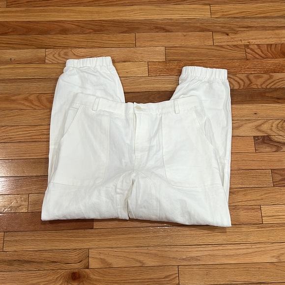 NWT🌸UTCOCO COLLECTION white joggers pants with pockets - Picture 12 of 17